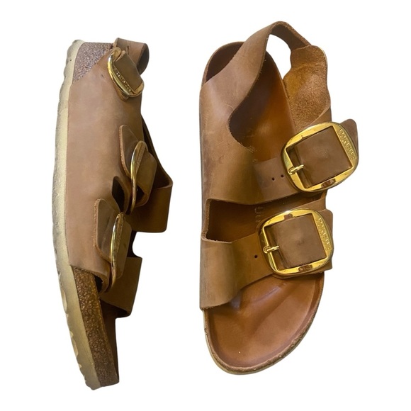 Birkenstock Women's Milano Big Buckle Sandals Sz 41 Narrow - Picture 1 of 6